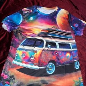 Colorful Space Adventure Kids T-Shirt
